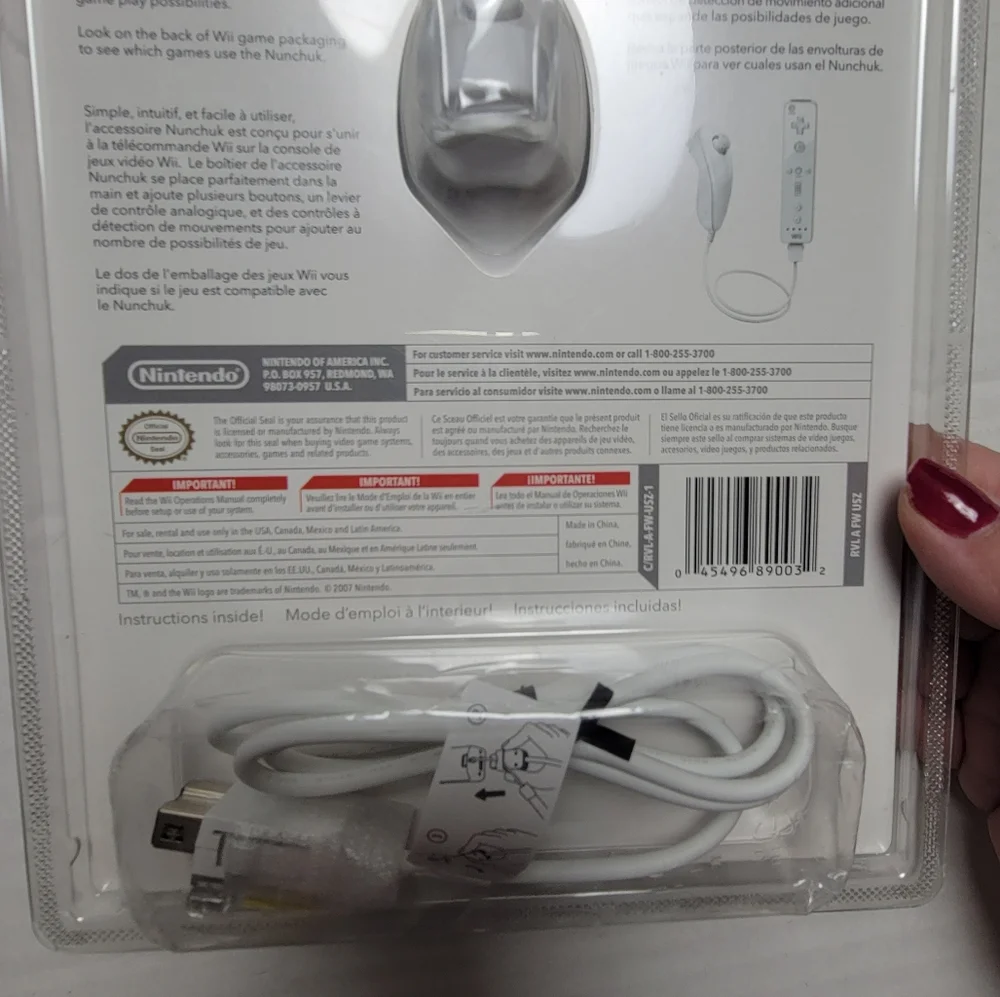NWT!! Wii NUNCHUK Remote Control Accessory